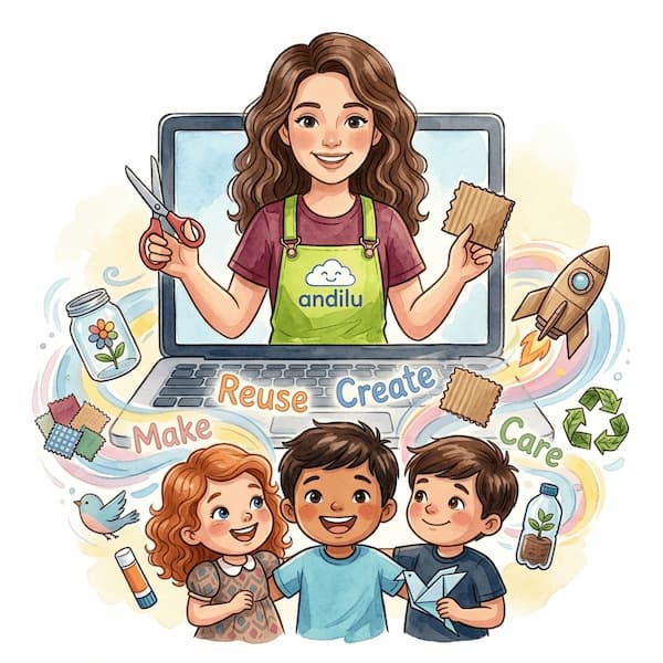 Eco Craft Makers — manualidades con materiales reciclados en inglés