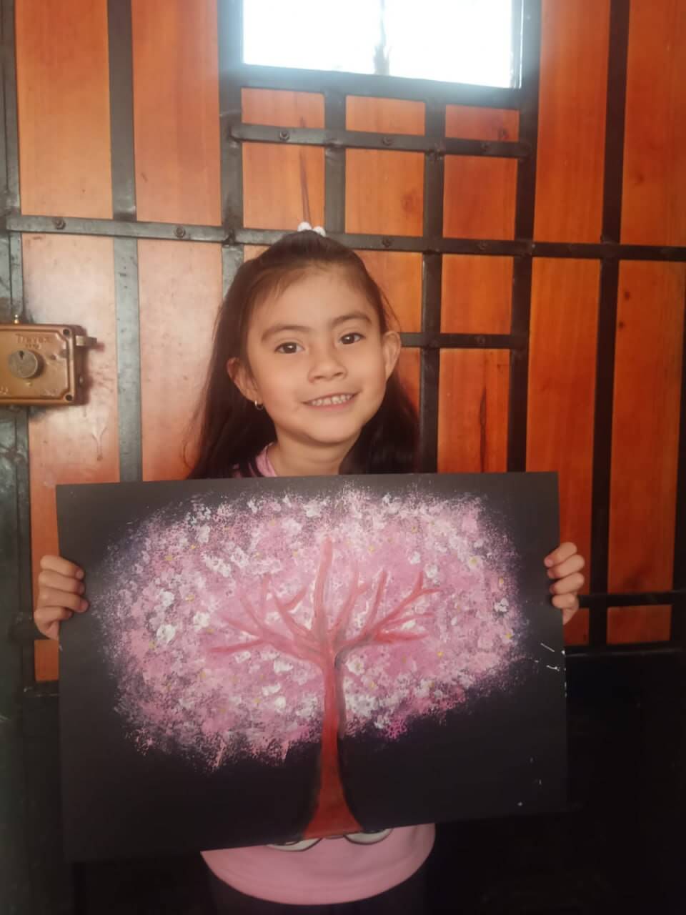 Obra de arte natural elaborada por un estudiante del taller